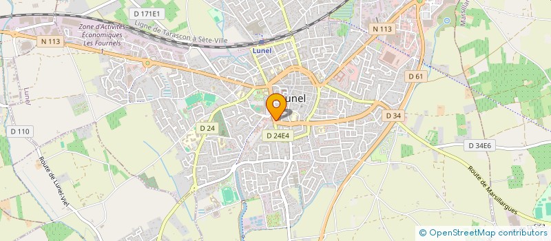 localisation de l'entreprise MONSIEUR PAUL CHARVET  LUNEL