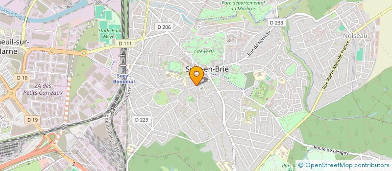 localisation de l'entreprise MONSIEUR PAUL CHASSAGNY  SUCY-EN-BRIE