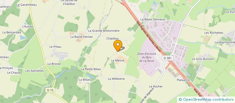 localisation de l'entreprise MONSIEUR PAUL CHATELLIER  SAINT-ETIENNE-DE-MONTLUC