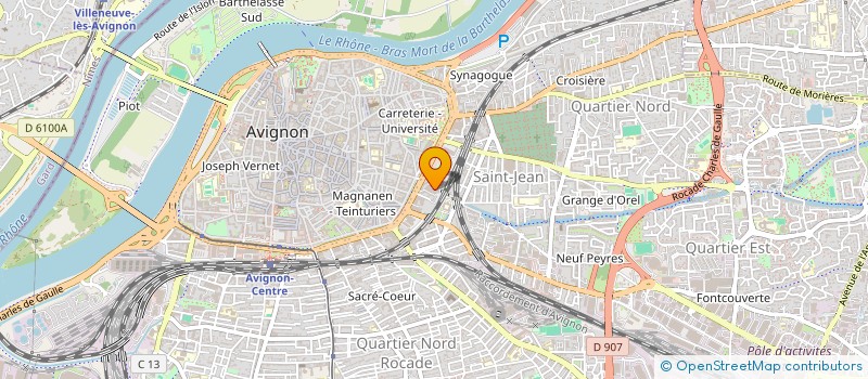 localisation de l'entreprise MONSIEUR PAUL CHATROUILLOUX  AVIGNON