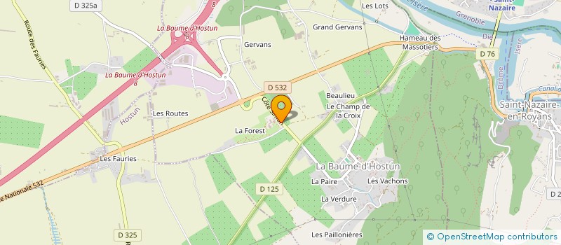 localisation de l'entreprise MONSIEUR PAUL CHAUFOUR  LA BAUME-D'HOSTUN