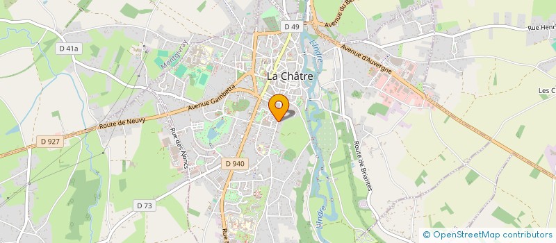 localisation de l'entreprise MONSIEUR PAUL CHAUMETTE à LA CHATRE