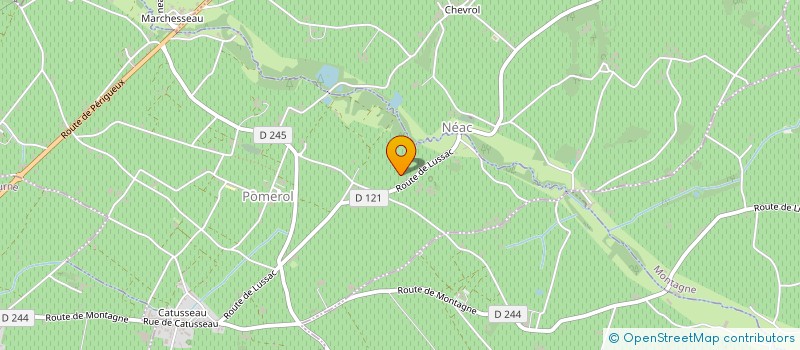 localisation de l'entreprise MONSIEUR PAUL CHAUVEAU  POMEROL