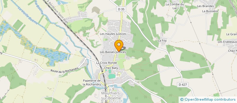localisation de l'entreprise MONSIEUR PAUL CHAUVEAU à ROULLET SAINT ESTEPHE