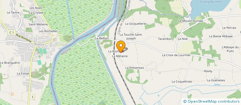 localisation de l'entreprise MONSIEUR PAUL CHAUVEL  FEGREAC