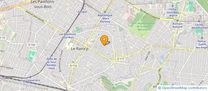 localisation de l'entreprise MONSIEUR PAUL CHAUVELOT  LE RAINCY