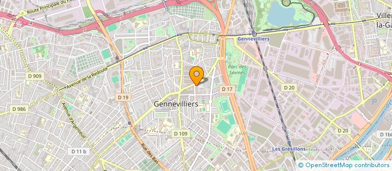 localisation de l'entreprise MONSIEUR PAUL CHESNEAU à GENNEVILLIERS