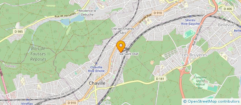 localisation de l'entreprise MONSIEUR PAUL CHEVALIER  MEUDON