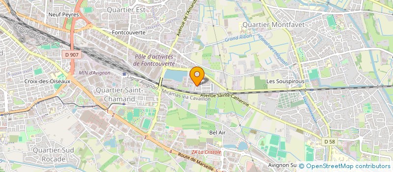 localisation de l'entreprise MONSIEUR PAUL CHEVILLARD  AVIGNON