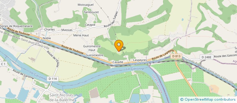 localisation de l'entreprise MONSIEUR PAUL CHIARADIA  SAINT-ROMAIN-LE-NOBLE