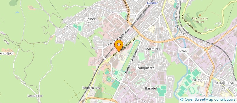 localisation de l'entreprise MONSIEUR PAUL CHILOTTI à AURILLAC
