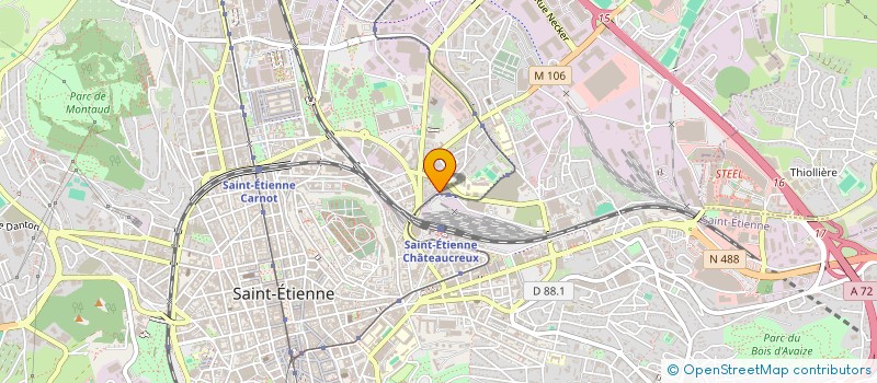 localisation de l'entreprise MONSIEUR PAUL CHOMAT  SAINT-ETIENNE