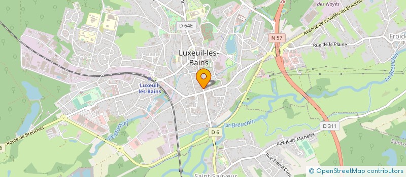 localisation de l'entreprise MONSIEUR PAUL CHOUET à LUXEUIL-LES-BAINS
