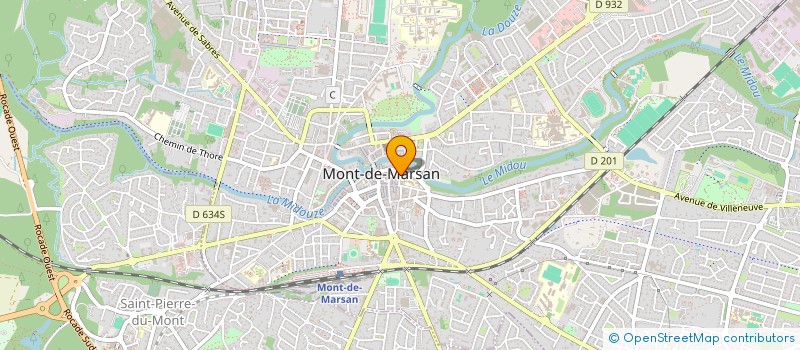 localisation de l'entreprise MONSIEUR PAUL CLAUDON  MONT-DE-MARSAN