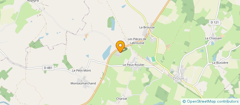 localisation de l'entreprise MONSIEUR PAUL CLAVAUD à DROUX