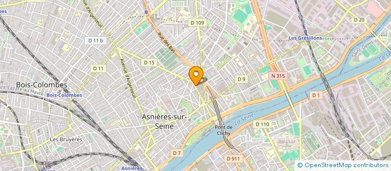 localisation de l'entreprise MONSIEUR PAUL CLEMENT  ASNIERES-SUR-SEINE