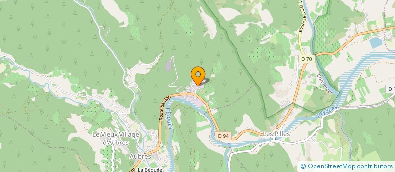 localisation de l'entreprise MONSIEUR PAUL CLIER  AUBRES