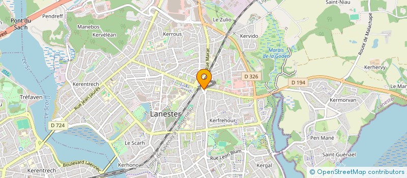 localisation de l'entreprise MONSIEUR PAUL CLOCHEFER  LANESTER