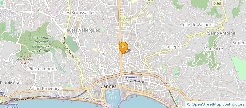 localisation de l'entreprise MONSIEUR PAUL COLIN à CANNES
