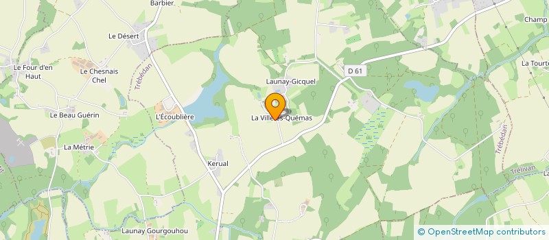 localisation de l'entreprise MONSIEUR PAUL COLLINS à TREBEDAN
