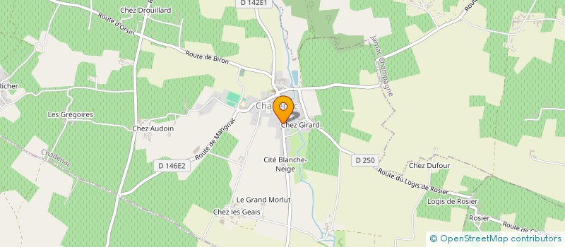 localisation de l'entreprise MONSIEUR PAUL COLLINS  CHADENAC