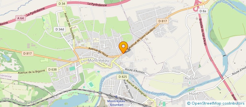 localisation de l'entreprise MONSIEUR PAUL COMA  MONTREJEAU