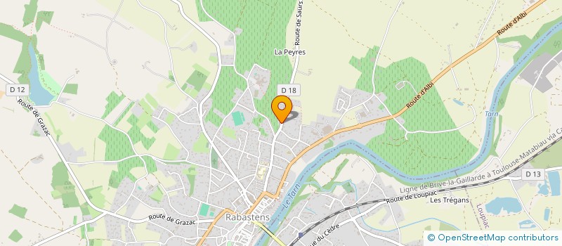 localisation de l'entreprise MONSIEUR PAUL CONTABLEAU  RABASTENS