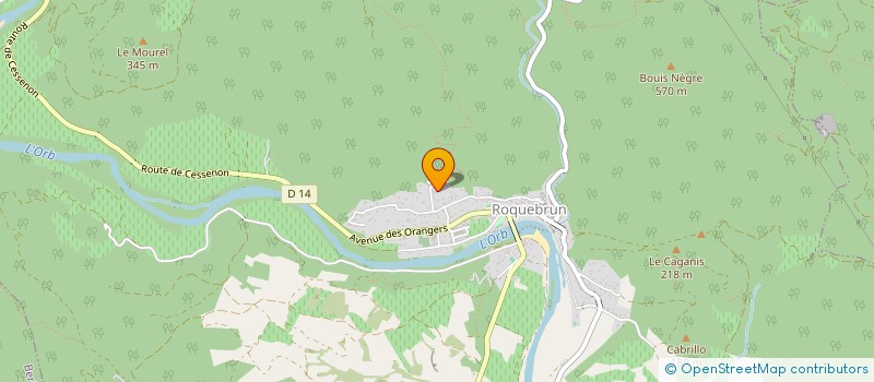 localisation de l'entreprise MONSIEUR PAUL CORNEILLE  ROQUEBRUN