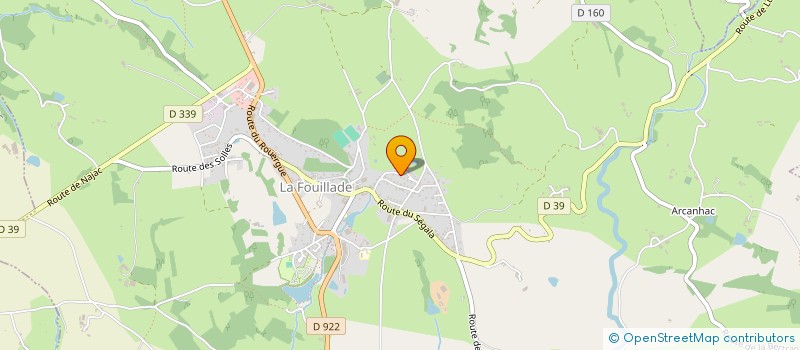 localisation de l'entreprise MONSIEUR PAUL COUDERC  LA FOUILLADE