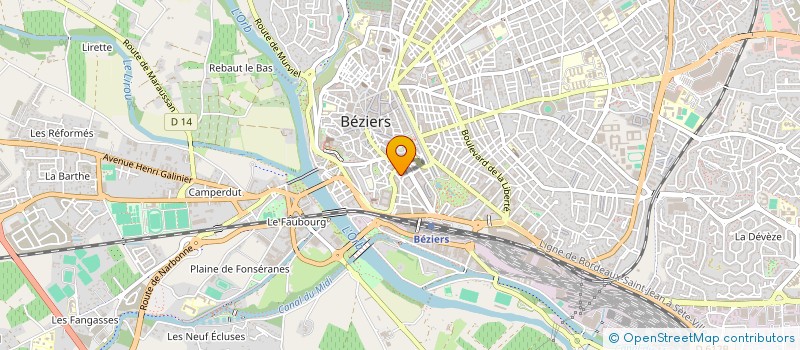 localisation de l'entreprise MONSIEUR PAUL COUDOUY  BEZIERS