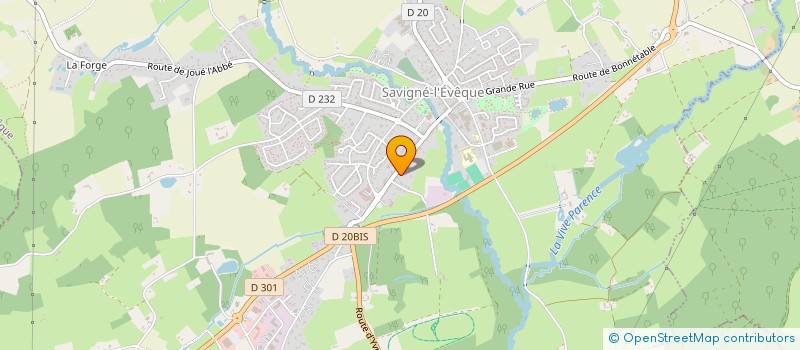 localisation de l'entreprise MONSIEUR PAUL COUDRAY  SAVIGNE-L'EVEQUE