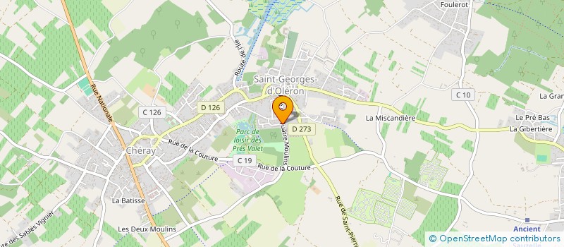 localisation de l'entreprise MONSIEUR PAUL COURAULT à SAINT GEORGES D'OLERON