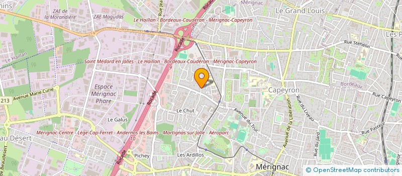 localisation de l'entreprise MONSIEUR PAUL COURTOT à MERIGNAC