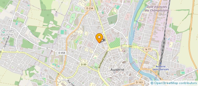 localisation de l'entreprise MONSIEUR PAUL COUTURE à AUXERRE