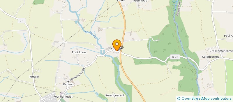 localisation de l'entreprise MONSIEUR PAUL CREPS  MELGVEN