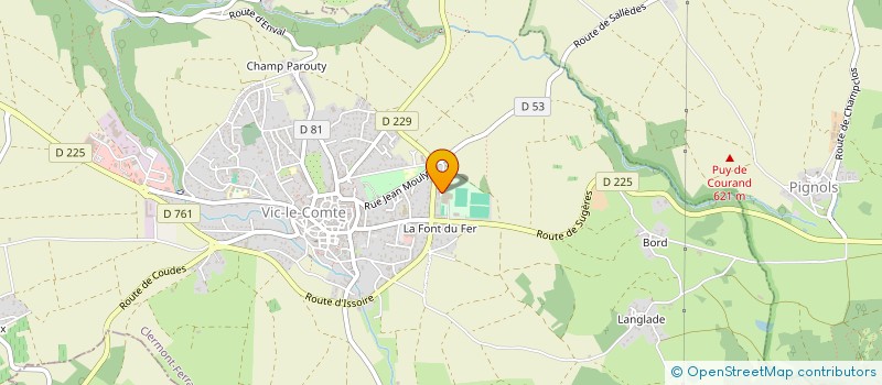 localisation de l'entreprise MONSIEUR PAUL CREUSET  VIC-LE-COMTE