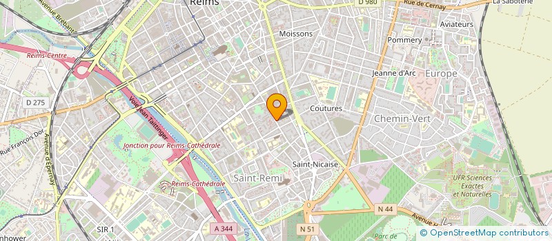 localisation de l'entreprise MONSIEUR PAUL CREUWELS à REIMS