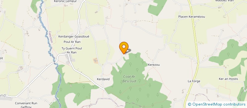 localisation de l'entreprise MONSIEUR PAUL CREVESSEUR  PLESTIN-LES-GREVES