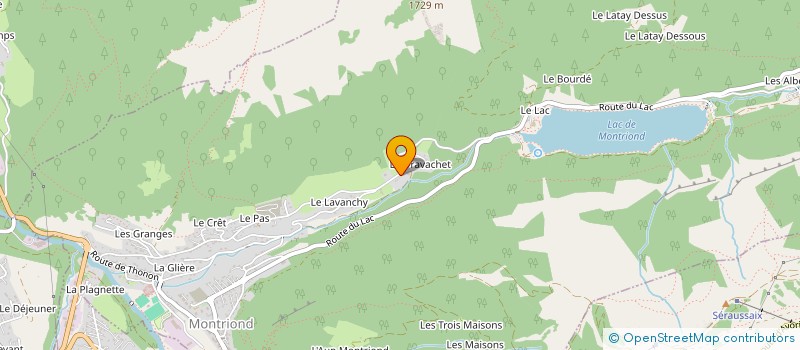 localisation de l'entreprise MONSIEUR PAUL CROUCHER  MONTRIOND