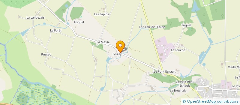 localisation de l'entreprise MONSIEUR PAUL CUMMINS  GUEMENE-PENFAO