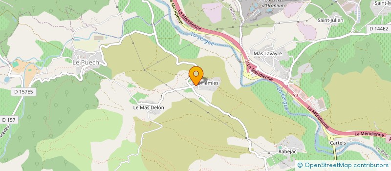 localisation de l'entreprise MONSIEUR PAUL CURAN  LE PUECH