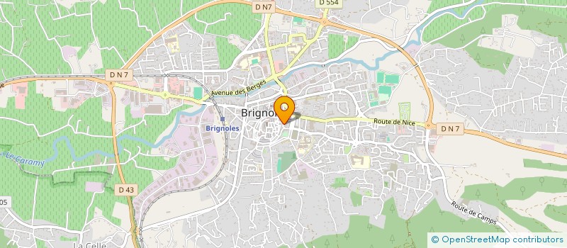 localisation de l'entreprise MONSIEUR PAUL CURETTI à BRIGNOLES