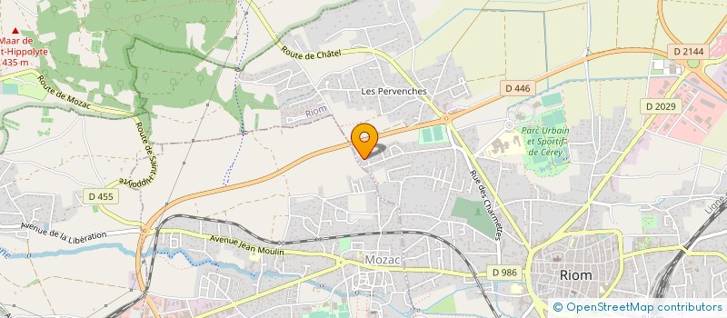 localisation de l'entreprise MONSIEUR PAUL DA COSTA  RIOM