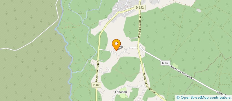 localisation de l'entreprise MONSIEUR PAUL DA SILVA  SAINTE-EULALIE-EN-BORN