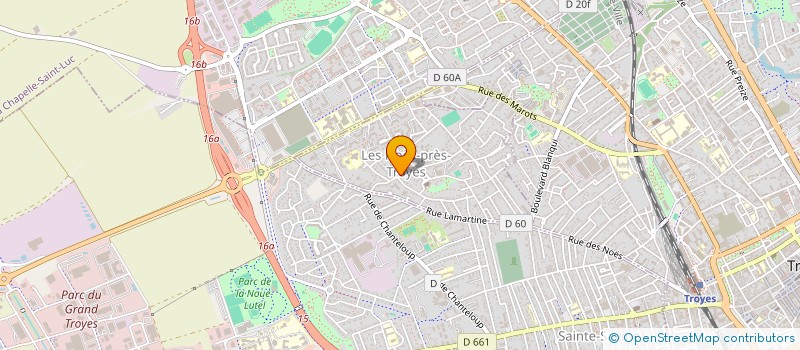 localisation de l'entreprise MONSIEUR PAUL DA SILVA  LES NOES-PRES-TROYES