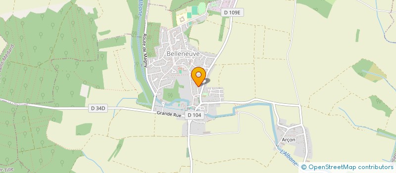 localisation de l'entreprise MONSIEUR PAUL DALL'ARA  BELLENEUVE