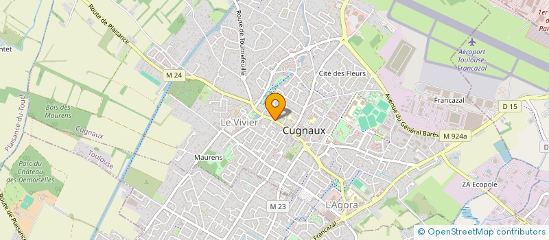 localisation de l'entreprise MONSIEUR PAUL DANDINE  CUGNAUX