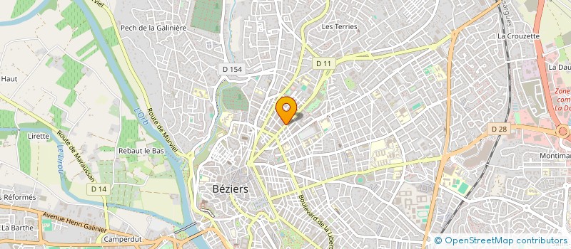 localisation de l'entreprise MONSIEUR PAUL DANTE à BEZIERS