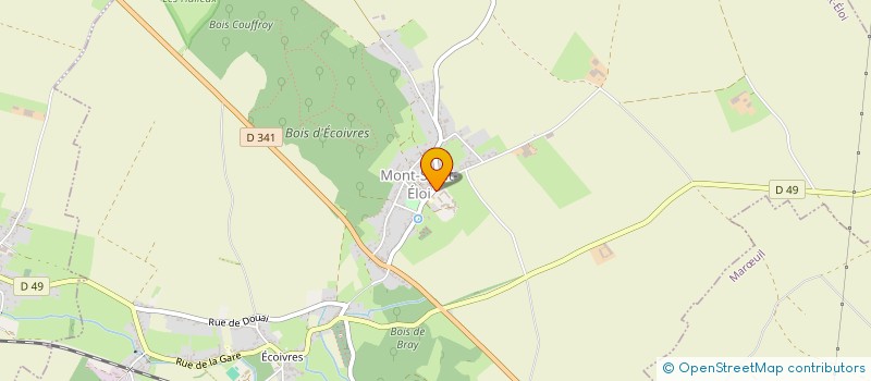 localisation de l'entreprise MONSIEUR PAUL DARRAS  MONT-SAINT-ELOI