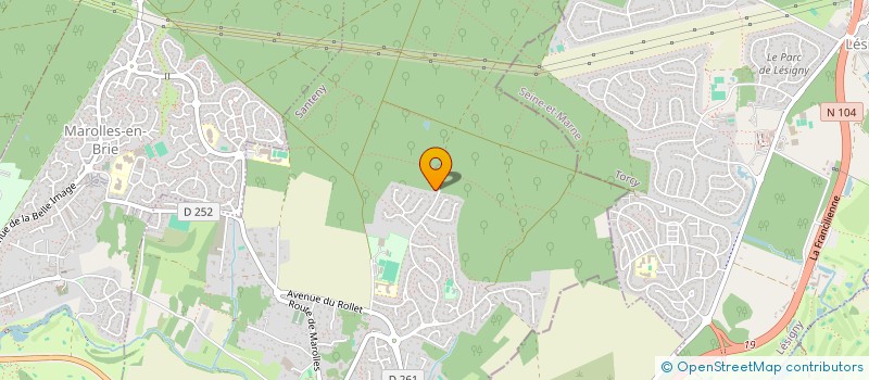 localisation de l'entreprise MONSIEUR PAUL DE BERRANGER  SANTENY